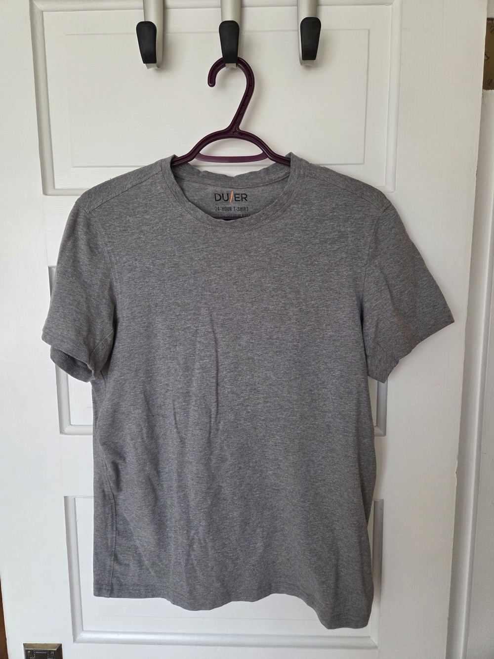 DU/ER - Men's Crew Neck T-Shirt in Heather Gray